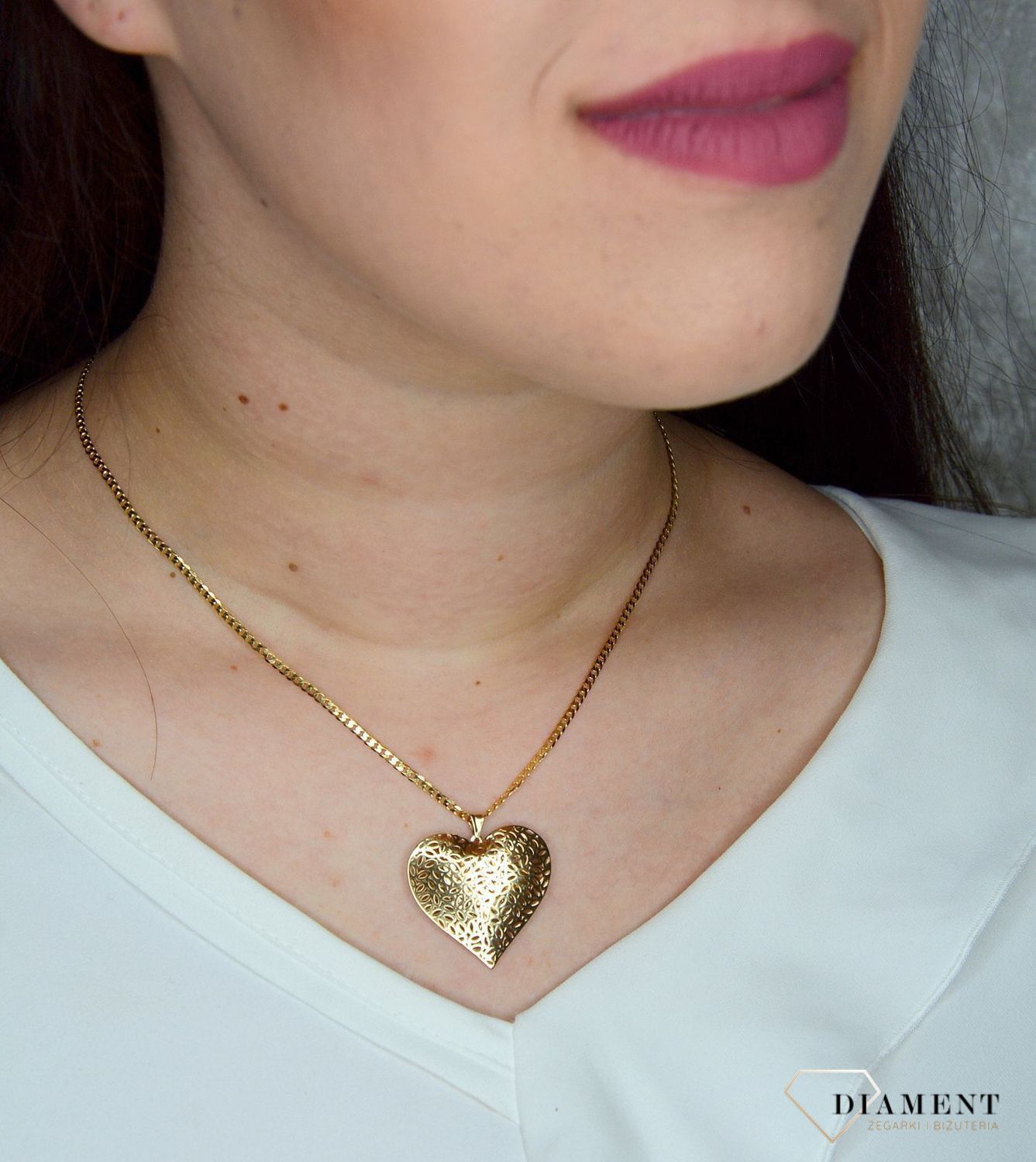 Złoty łańcuszek 333 pancerka 3 mm DIA-LAN-3168-333 3mm. Klasyczny i uniwersalny łańcuszek o splocie pancerki (1).jpg